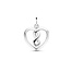 Blinckers Jewellery Huiscollectie BJ Hanger 13.35064 Zilver Hartje met Infintiy