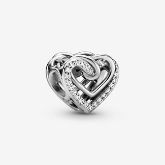 Pandora Pandora Bedel 799270C01 Zilver Hart met Zirkonia