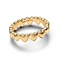 Pandora Pandora Ring 163427C00-54 Zilver met 14k Geelgouden Plating Hartjes Maat 54