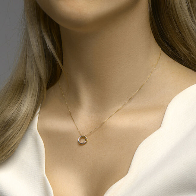 The House Of Blinckers THOB Hanger 43.00554 14k Tri-color Goud Trinity 10mm