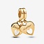 Pandora Pandora Bedel 769187C01 Zilver met 14k Geelgouden Plating "Mother and Daughter"