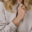 The House Of Blinckers THOB Armband 47.00318 14k Geelgoud 3x Ring Satijn Zacht Rose 13 -26cm