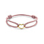 The House Of Blinckers THOB Armband 47.00322 14k Geelgoud Hart Satijn Zacht Rose 13 -26cm
