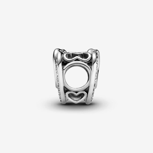 Pandora Pandora Bedel 799270C01 Zilver Hart met Zirkonia