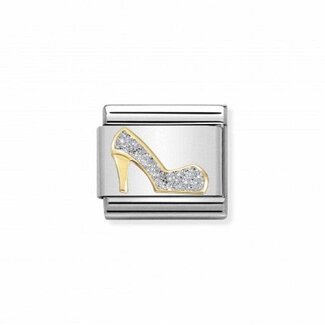 Nomination Nomination Schakel 030220-04 Composable Classic Staal met 18k Geelgouden Glitter Schoen