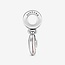 Pandora Pandora Bedel 798887C01 Zilver Mum  Dubbel Hart met Roze Cubic Zirkonia