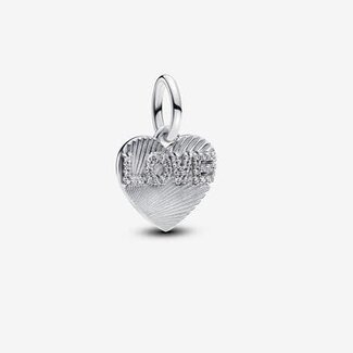 Pandora Pandora Bedel 793604C01 Zilver Love Hart Graveerbaar