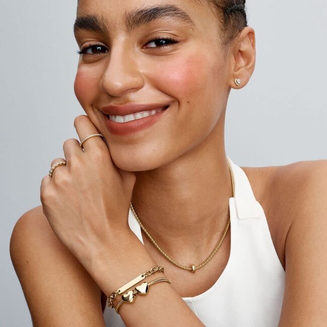 Pandora Pandora Bedel 763678C00 Zilver met 14k Geelgouden Plating Clip