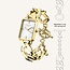 Rosefield Rosefield Horloge SWGSG-055 The Octagon XS Chain Staal met Geelgouden Plating Quartz en Witte Wijzerplaat