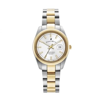 Jacques du Manoir Jacques du Manoir Horloge JWL03804 Inspriration Allure Staal Bi-color met Witte Wijzerplaat 32mm