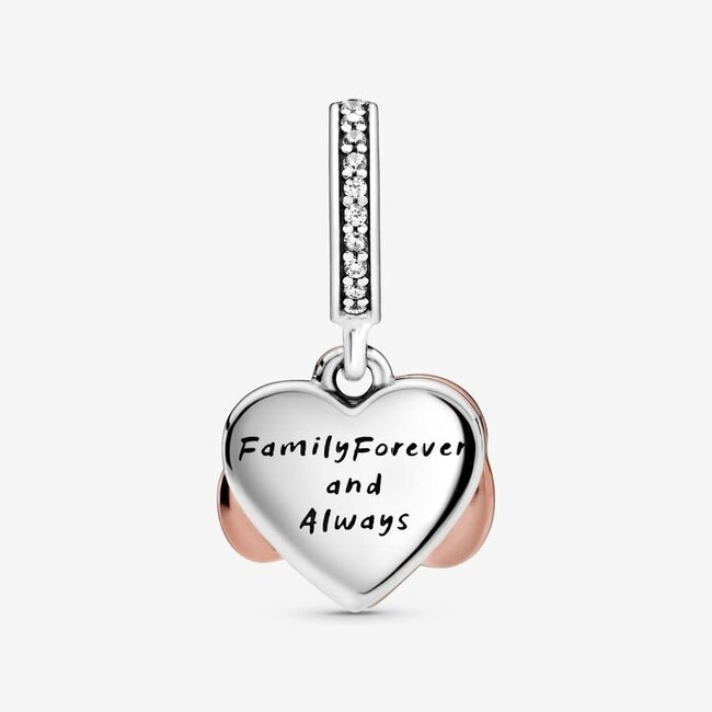 Pandora Pandora Bedel 788878C01 Zilver Infinity Hart In Rose met Zirkonia
