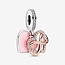 Pandora Pandora Bedel 788878C01 Zilver Infinity Hart In Rose met Zirkonia