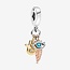 Pandora Pandora Bedel 768785C01 Zilver Hand,Oog en Veer