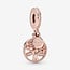 Pandora Pandora Bedel 781728CZ 14k Rose Gouden Plating Familieboom