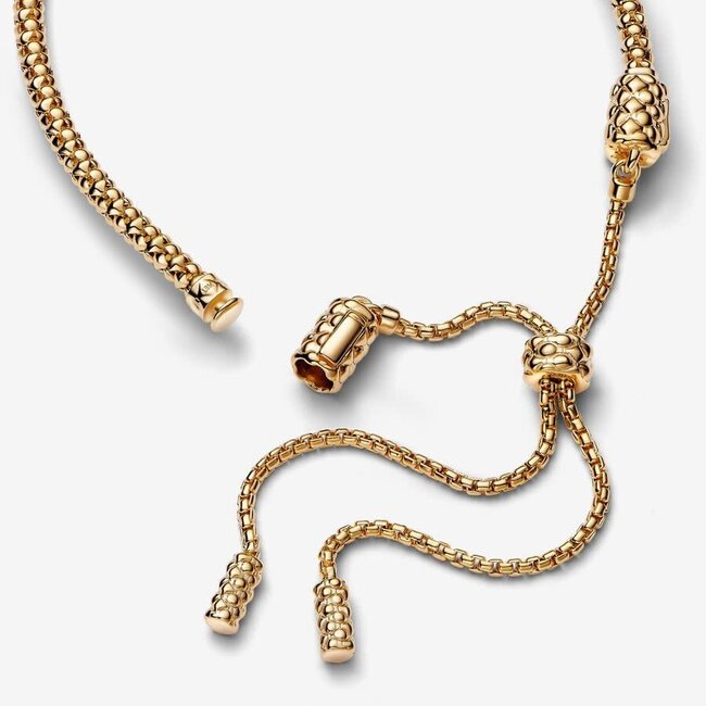 Pandora Pandora Collier 563090C00-2 14k Geelgouden Plating Schuifarmband