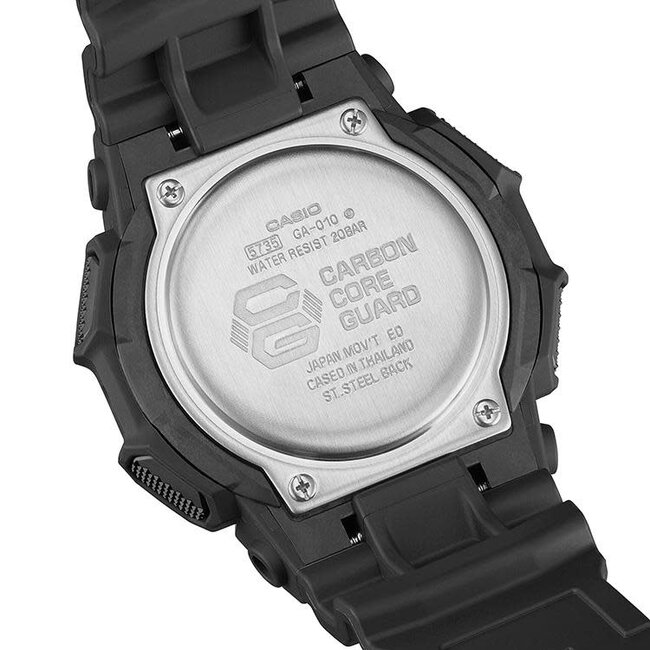 Casio G-Shock G-Shock Horloge GA-010-4A1AR Analoog Digitaal Zwart 200m Waterdicht 48mm