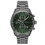 BOSS BOSS Horloge HB1514228 Grand Prix Staal Gun Metal Quartz Chronograaf met Groene Wijzerplaat 44mm