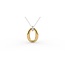 Ti Sento Milano Ti Sento Collier 34091ZY/42 Zilver met Gold Plated Hanger 42 cm