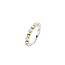 Ti Sento Milano Ti Sento Ring 12365ZY/56 Zilver 14k Geelgouden Plating met Zirkonia maat 56   3,5 mm x 1,5 mm