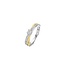 Ti Sento Milano Ti Sento Ring 12374ZY/56 Zilver 14k Gold Plated Dubbel met Zirkonia Maat 56