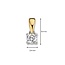 Excellent Jewelry Excellent Hanger HG416510 14k Bi-color Goud met 1-0,19crt H SI Briljant geslepen Diamant