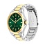 Tommy Hilfiger Tommy Hilfiger Horloge TH1792192 Bruce Staal Bi-color Quartz met Groene Wijzerplaat 43mm