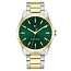 Tommy Hilfiger Tommy Hilfiger Horloge TH1792192 Bruce Staal Bi-color Quartz met Groene Wijzerplaat 43mm