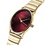 Rosefield Rosefield Horloge OVGSG-OV15 Staal met Goudkleurige Plating Bordeau Wijzerplaat