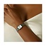 Rosefield Rosefield Horloge OWGSS-O63 Octagan XS Staal Quartz met Witte Wijzerplaat Rechthoekig 19mm x 24mm