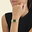 Rosefield Rosefield Horloge OEGSG-O79 Octagon XS Staal met Geelgouden Plating Quartz Emerald Wijzerplaat