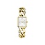 Rosefield Rosefield Horloge SWGSG-055 The Octagon XS Chain Staal met Geelgouden Plating Quartz en Witte Wijzerplaat