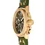 TW Steel TW Steel Horloge CS108 Canteen Staal met Geelgouden Plating Chonrograaf Quartz met Groene Horlogeband