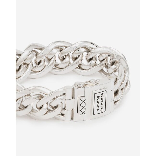 Buddha to Buddha Buddha to Buddha Armband 211 E+ Zilver Nathalie Small Maat E+