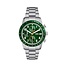 Fossil Fossil Horloge FS6048 Sport Tourer Staal Quartz Chronograaf met Groene Wijzerplaat