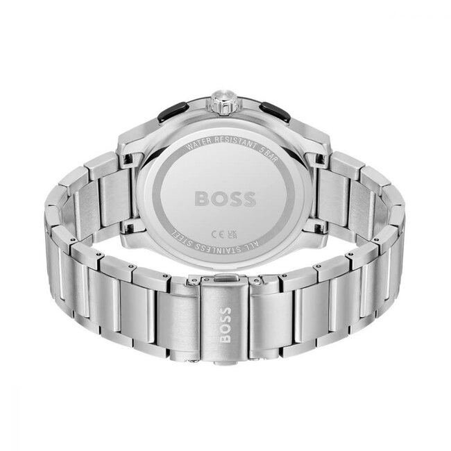 BOSS BOSS Horloge HB1514189 Staal Quartz Chronograaf met Blauwe Wijzerplaat 44mm