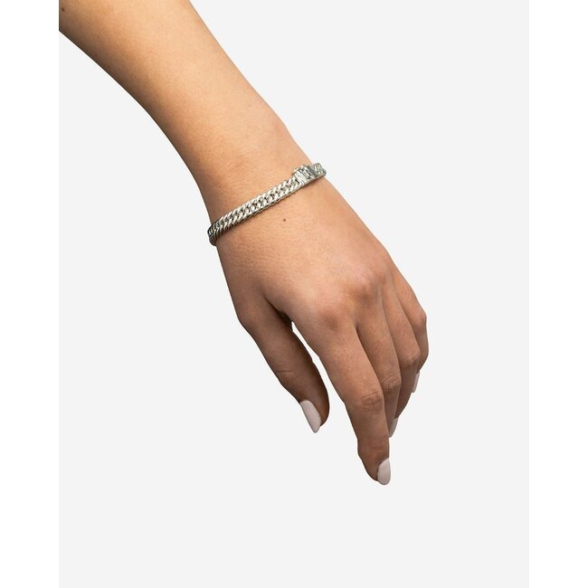 Buddha to Buddha Buddha to Buddha Armband J082 F Chain Mini Zilver Maat F