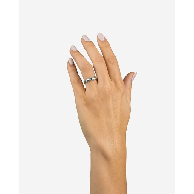 Buddha to Buddha Buddha to Buddha Ring 624 18 Ben XS Zilver Maat 18