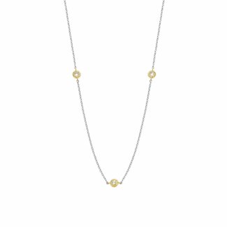 Ti Sento Milano Ti Sento Collier 34035ZY/42 Zilver Bi-color en Zirkonia 42cm