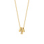 Blush Blush Collier met Hanger 3122YZI 14k Geelgoud met 3 balkjes als bedel 42cm