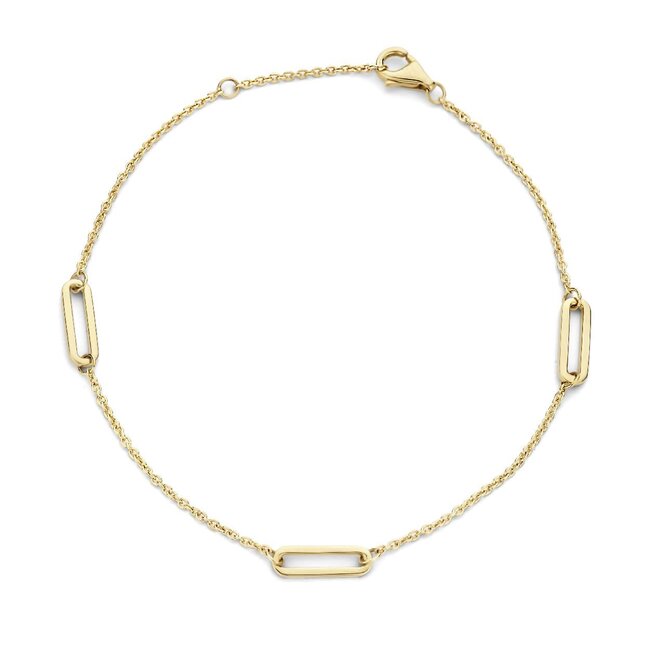Blush Blush Armband 2179YGO 14k Geelgoud met Closed Forever Elementen 18.5cm