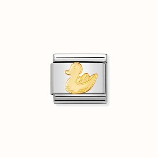 Nomination Nominaiton Schakel 030113-01 Composable Classic Staal met 18k Geelgoud Eend
