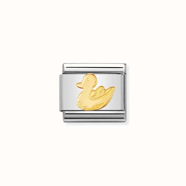 Nomination Nominaiton Schakel 030113-01 Composable Classic Staal met 18k Geelgoud Eend