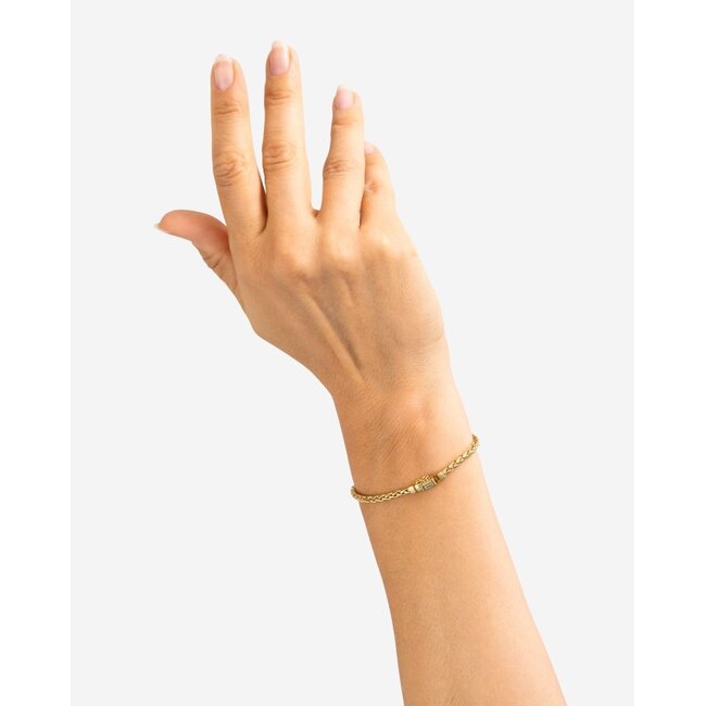 Buddha to Buddha Buddha to Buddha J015GV E+ George Mini Zilver met Geelgouden Plating Maat E+