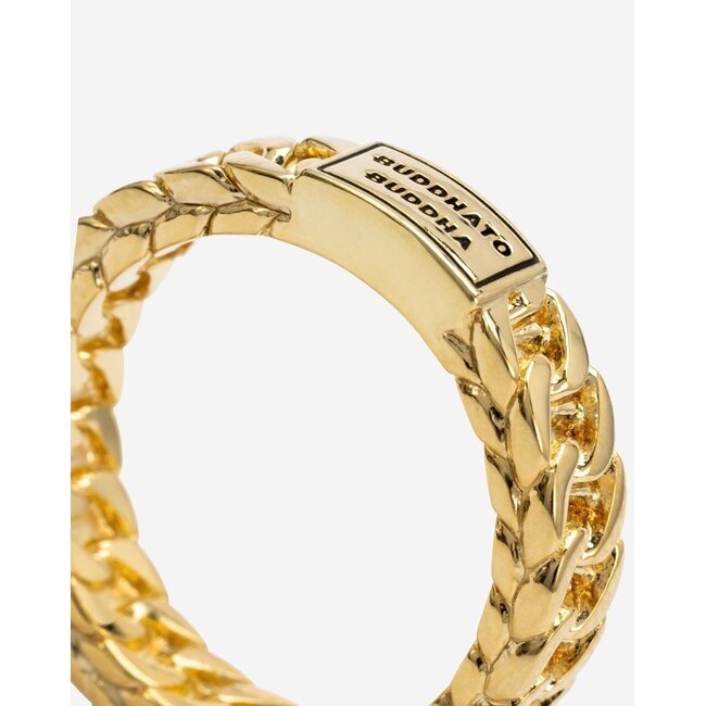 Buddha to Buddha Buddha To Buddha Ring  611GV 19 Esther Small Zilver met Geelgouden Plating Maat 19