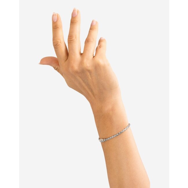 Buddha to Buddha Buddha to Buddha Armband J015 E George Mini Zilver Maat E