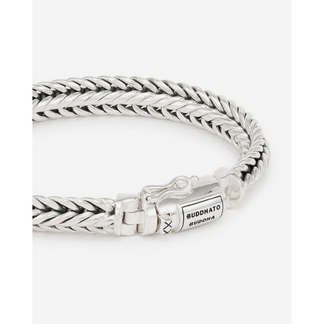 Buddha to Buddha Buddha to Buddha Armband J065 E  Nurul XS Zilver Maat E