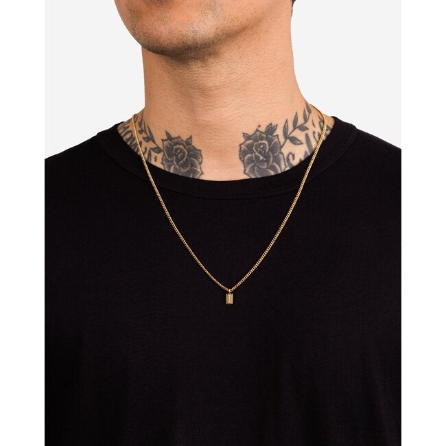 Buddha to Buddha Buddha to Buddha Collier 651GV 60 Essential Nacklace XS Zilver 925 met Geelgouden Plating 60cm