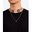 Buddha to Buddha Buddha to Buddha Collier 651GV 60 Essential Nacklace XS Zilver 925 met Geelgouden Plating 60cm