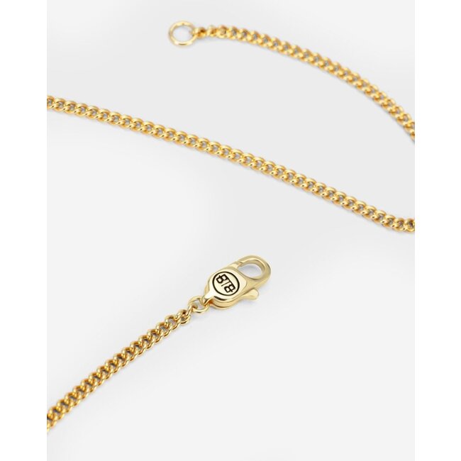 Buddha to Buddha Buddha to Buddha Collier 651GV 60 Essential Nacklace XS Zilver 925 met Geelgouden Plating 60cm