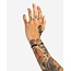 Buddha to Buddha Buddha To Buddha Armband 133BL GV M Katja Koord Zwart met Bedels van Zilver met Geelgouden Plating